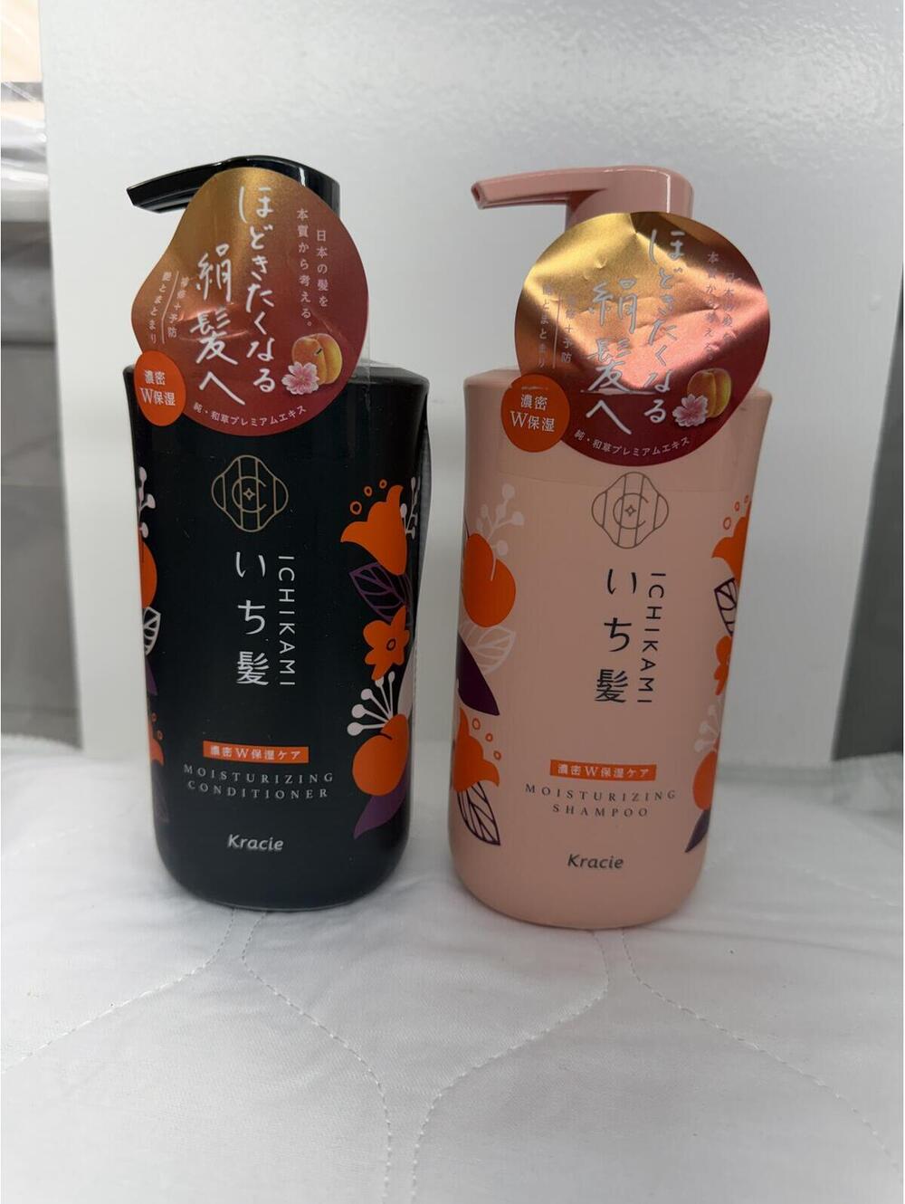 Kracie Ichikami Moisturizing Shampoo & Conditioner Set 480ml/480g - NEW - JAPAN